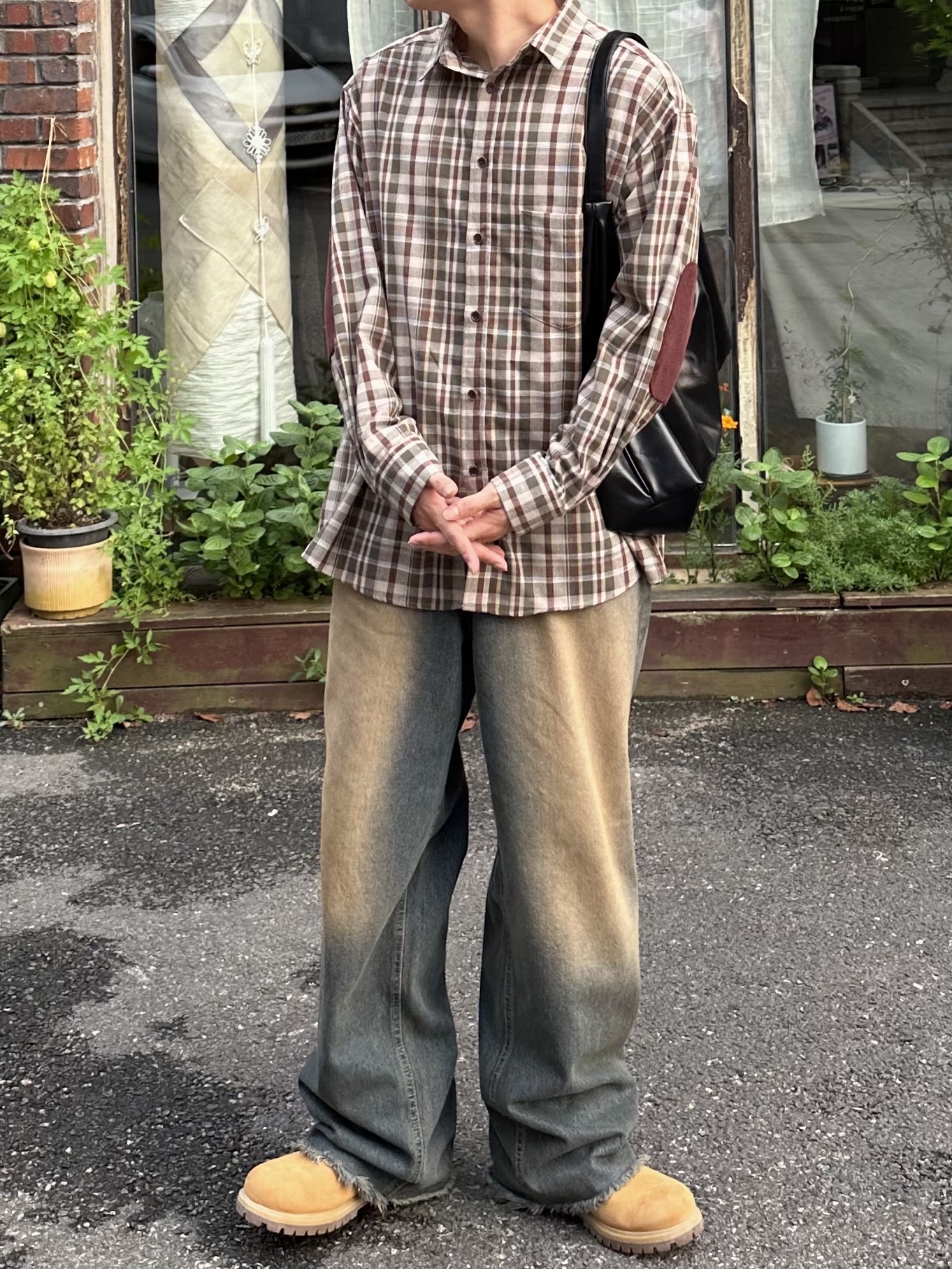 Timberland Premium 6 inch Waterproof Boot Wheat Nubuck - Wide 착용 스타일 - 5