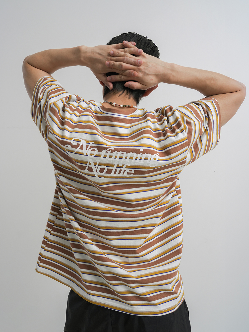 디아더생츄어리 NRNL ST 반팔 티셔츠 이지 브라운(THE ATHER SANCTUARY NRNL Stripe SS Tee Easy Brown) - 5