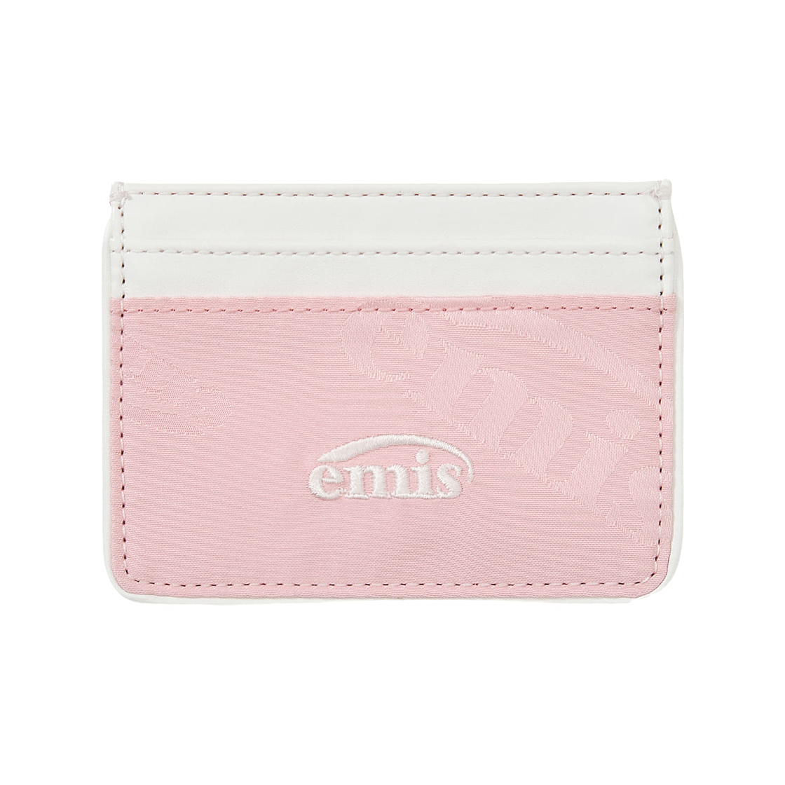 이미스 로고 자카드 월렛 핑크(Emis Logo Jacquard Wallet Pink)