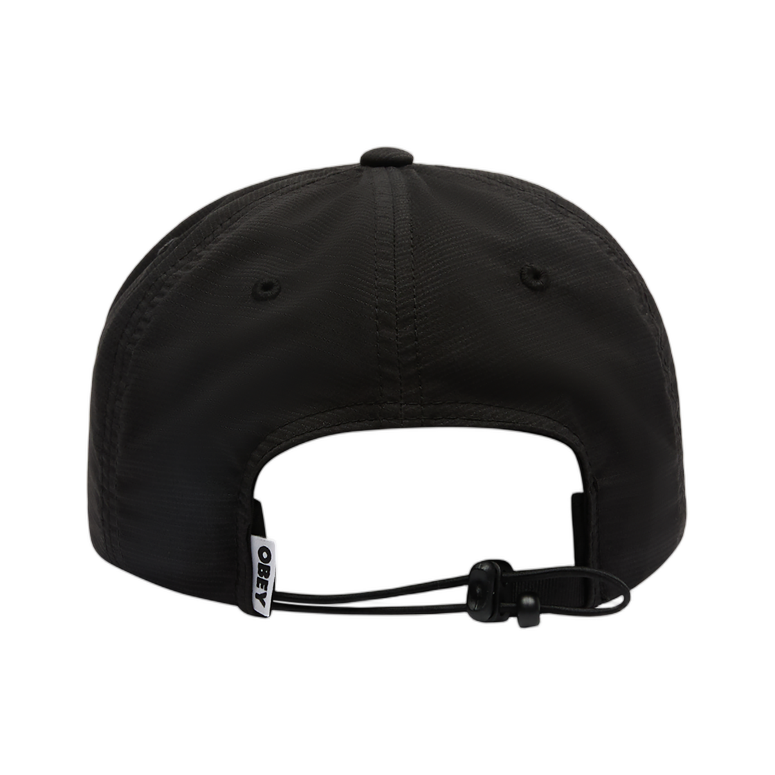 오베이 스트라이드 5 패널 스트랩백 블랙(Obey Stride 5 Panel Strapback Black) - 2