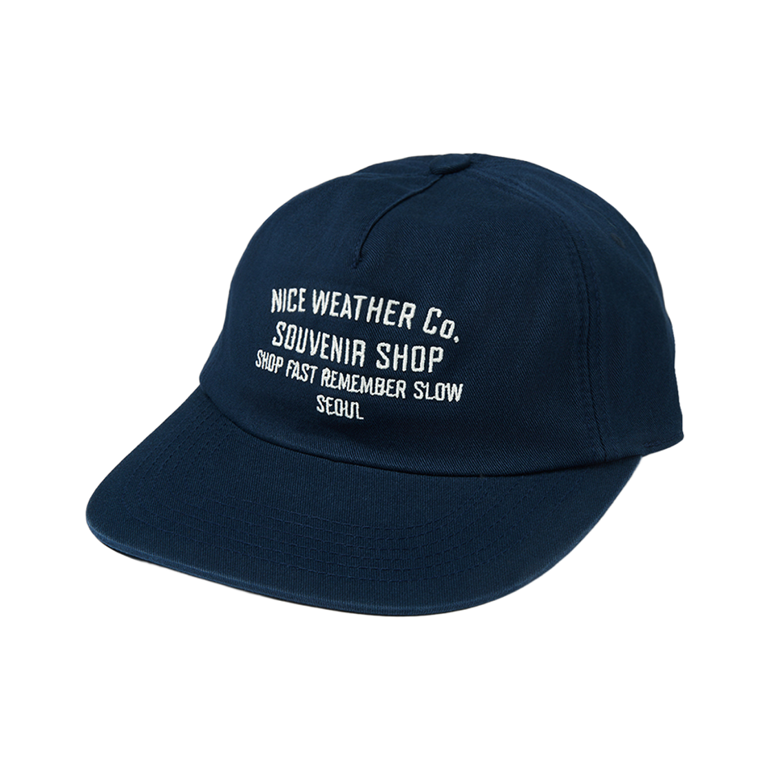 나이스웨더 어패럴 아치 로고 5P 캡 네이비(Nice Weather Apparel Arched Logo 5P Cap Navy) - 2