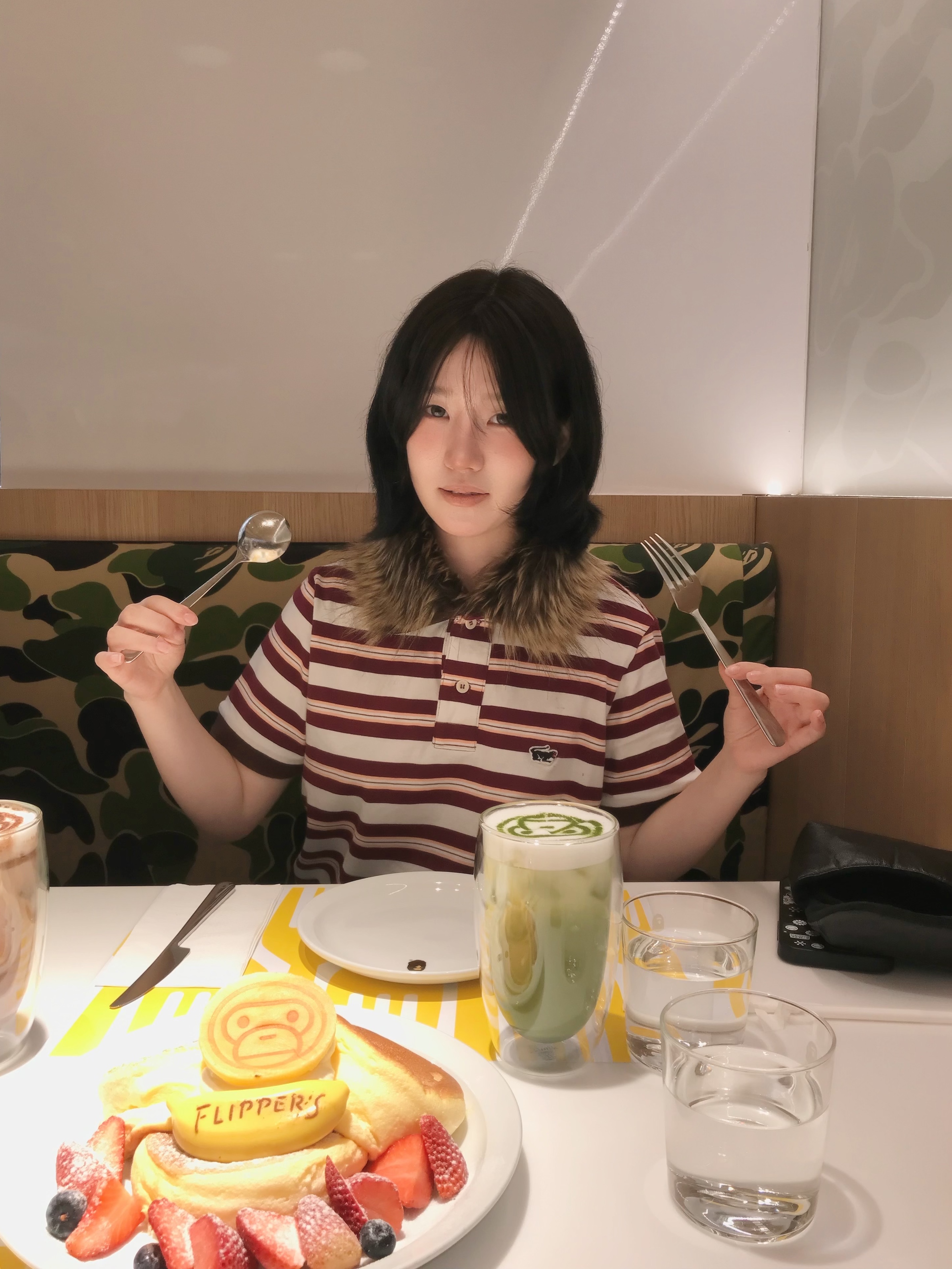 Denim Tears Cotton Wreath Zip Hoodie Black 착용 스타일