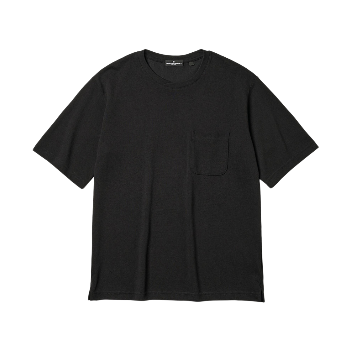 359796-09 GU x Engineered Garments Dry Kanoko Cross Neck T-Shirt Black