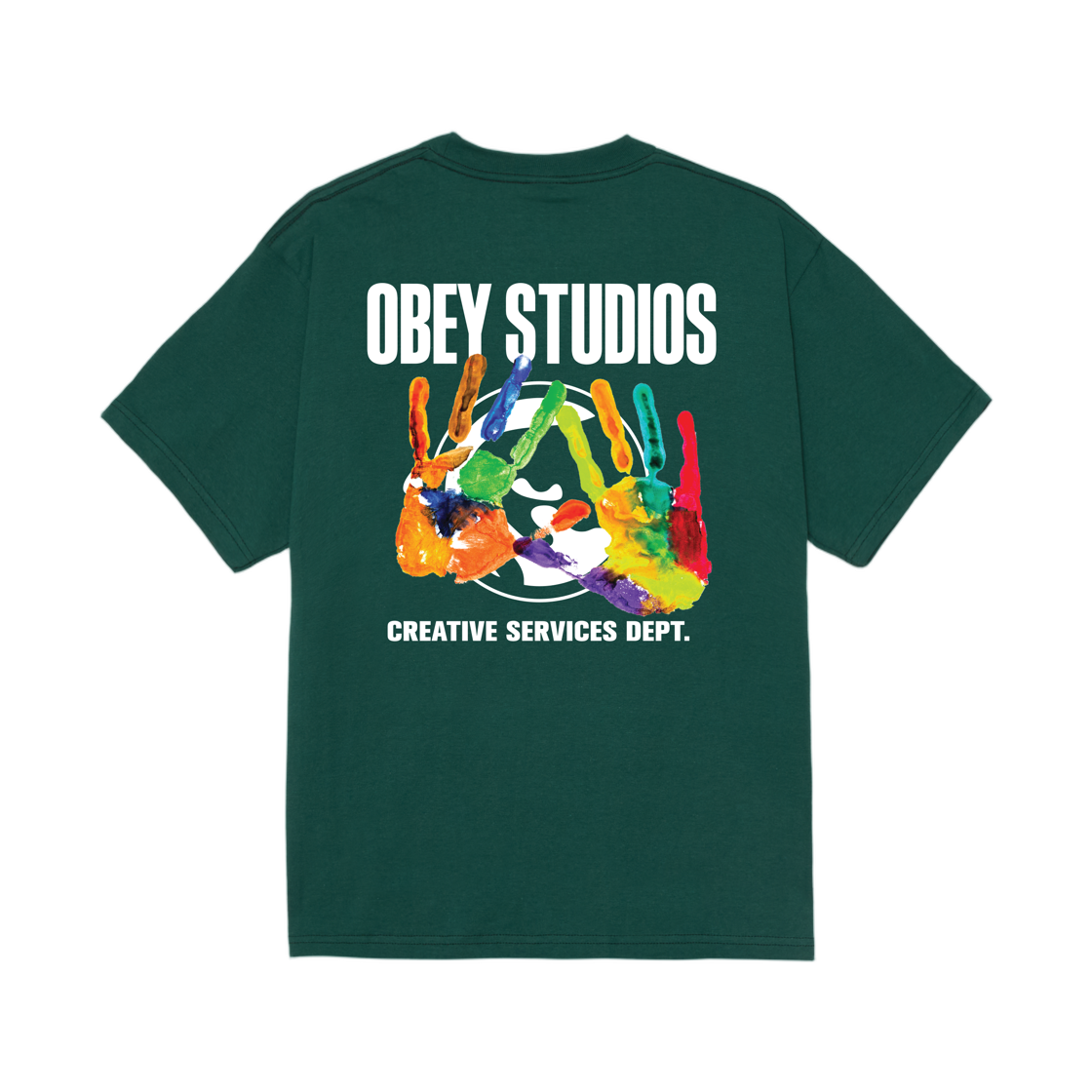 오베이 크레아티베 서비스 디파트먼트 클래식 티셔츠 레인포레스트(Obey Creative Services Dept. Classic T-Shirt Rainforest) - 1