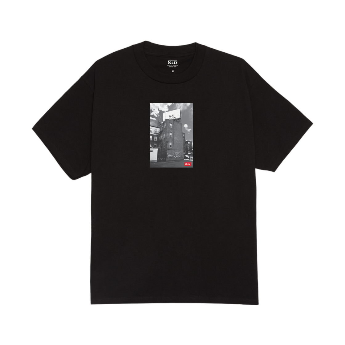 165264327 Obey Boston Billboard Classic T-Shirt Black