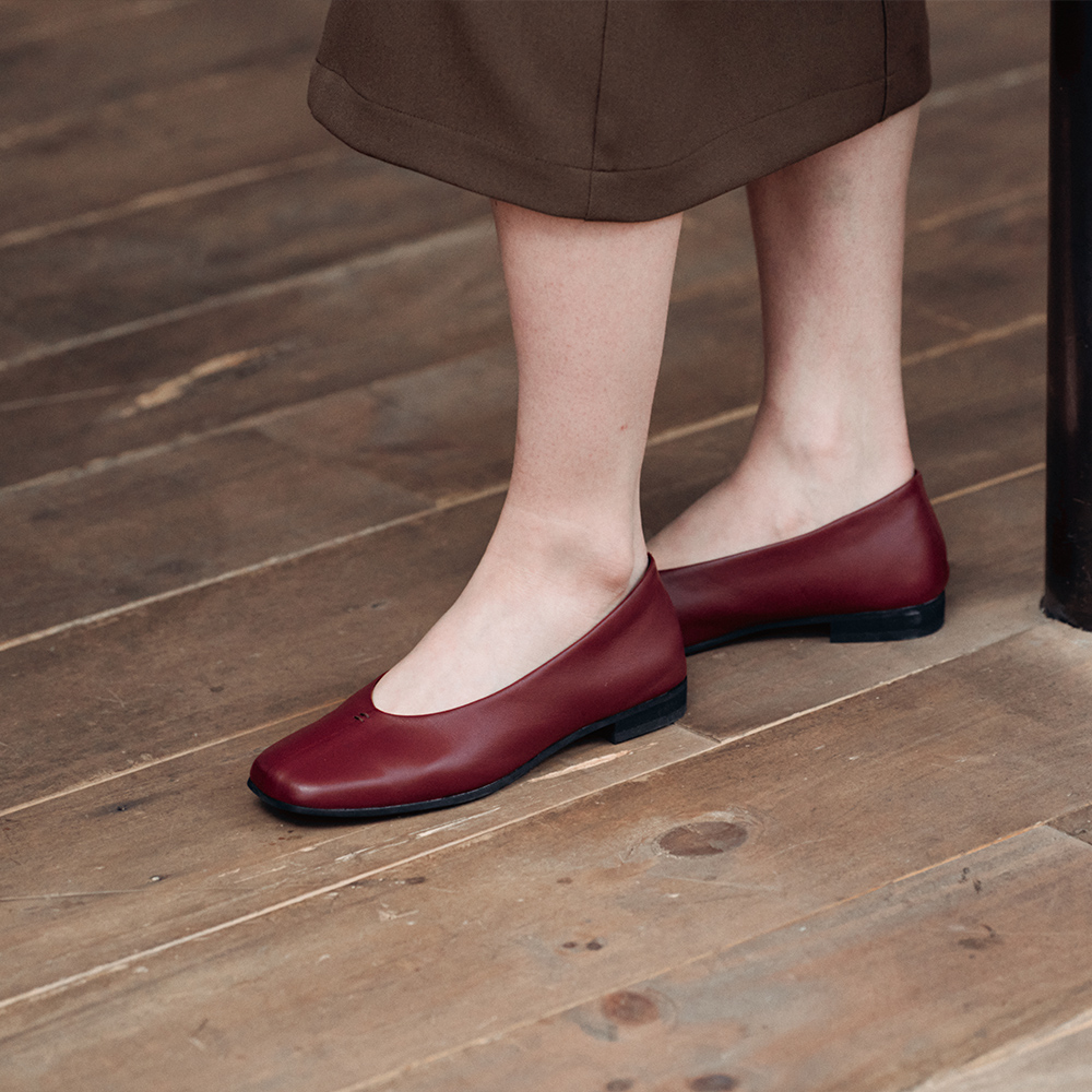 아포아 아크 플랫슈즈 버건디(APOA Arc Flat Shoes Burgundy) - 2