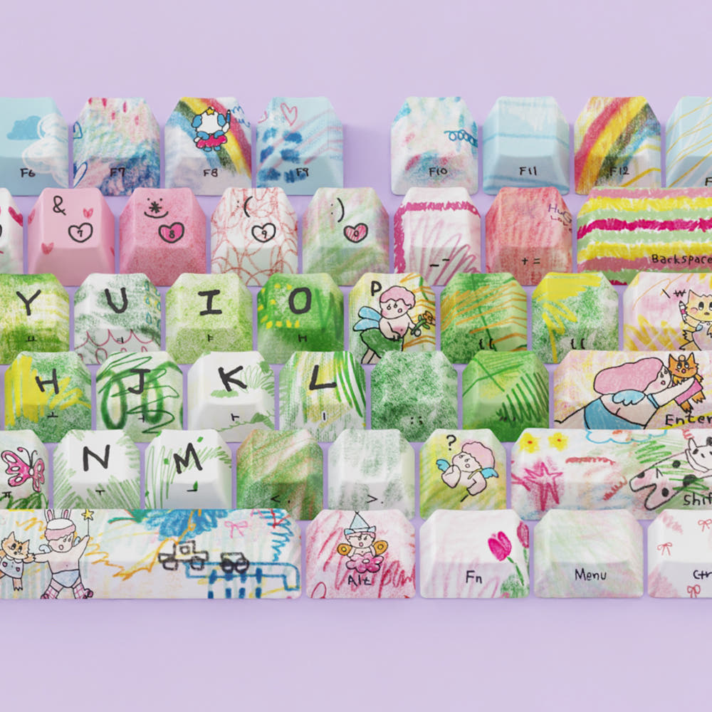 시이닷 네모진 염료승화 한글 PBT 키캡(C.e.dot  Nemojin Hangul PBT Keycaps) - 5