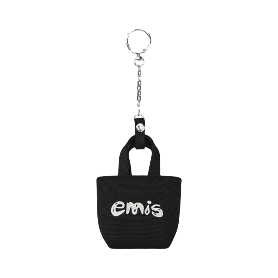 이미스 로고 토트백 키링 블랙(Emis Logo Tote Bag  Keyring Black) - 1