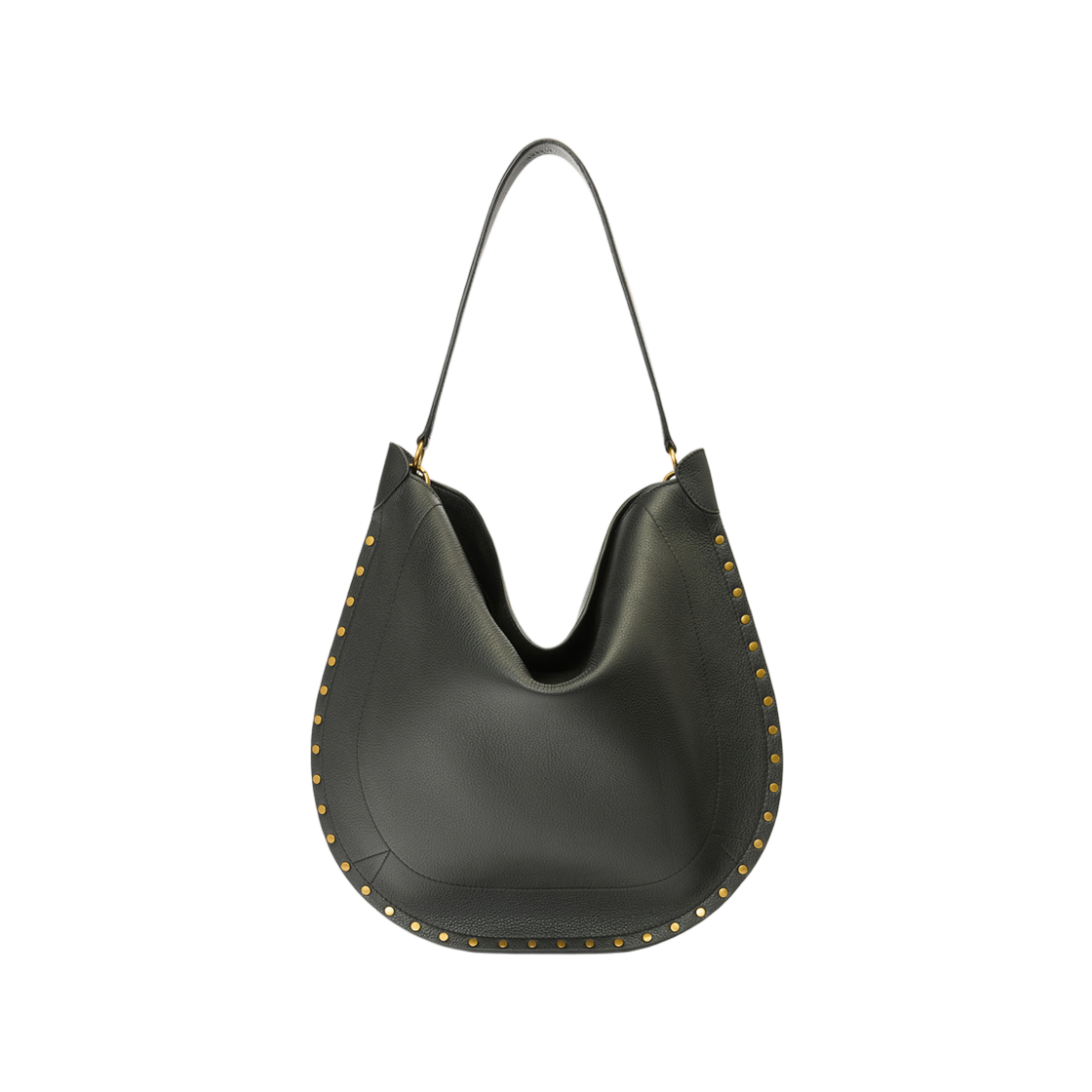 이자벨 마랑 오스칸 호보 소프트 그레인드 카프스킨 레더 핸드백 블랙 - 26SS(Isabel Marant Oskan Hobo Soft Grained Calfskin Leather Handbag Black - 26SS) - 2