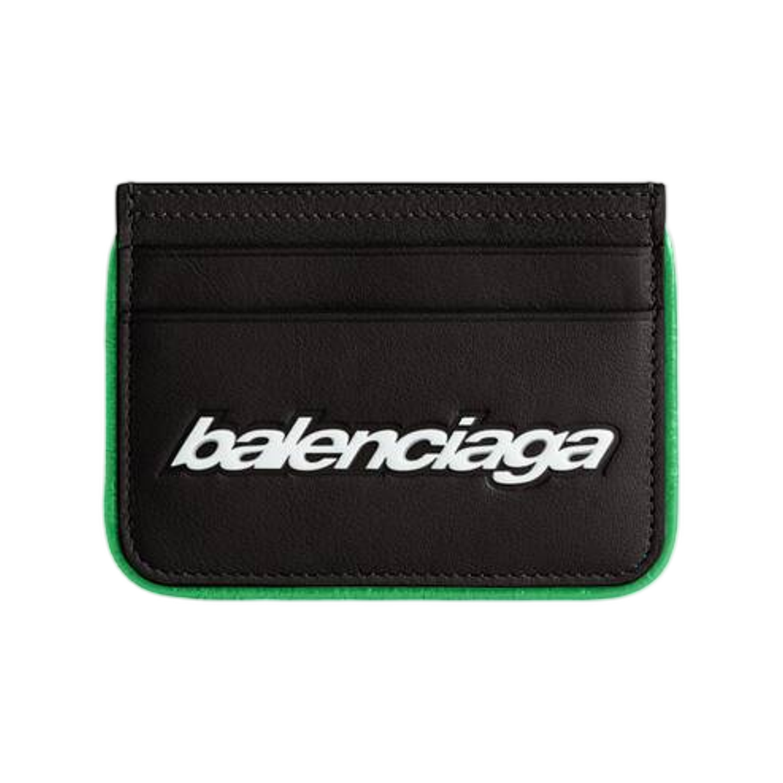8670482ACF21038 Balenciaga Biker Card Holder In Black