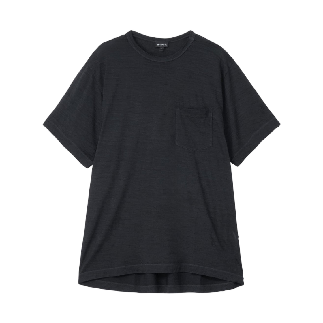 골드윈 가먼트 다이드 울 티셔츠 블랙(Goldwin Garment Dyed Wool T-shirt Black)