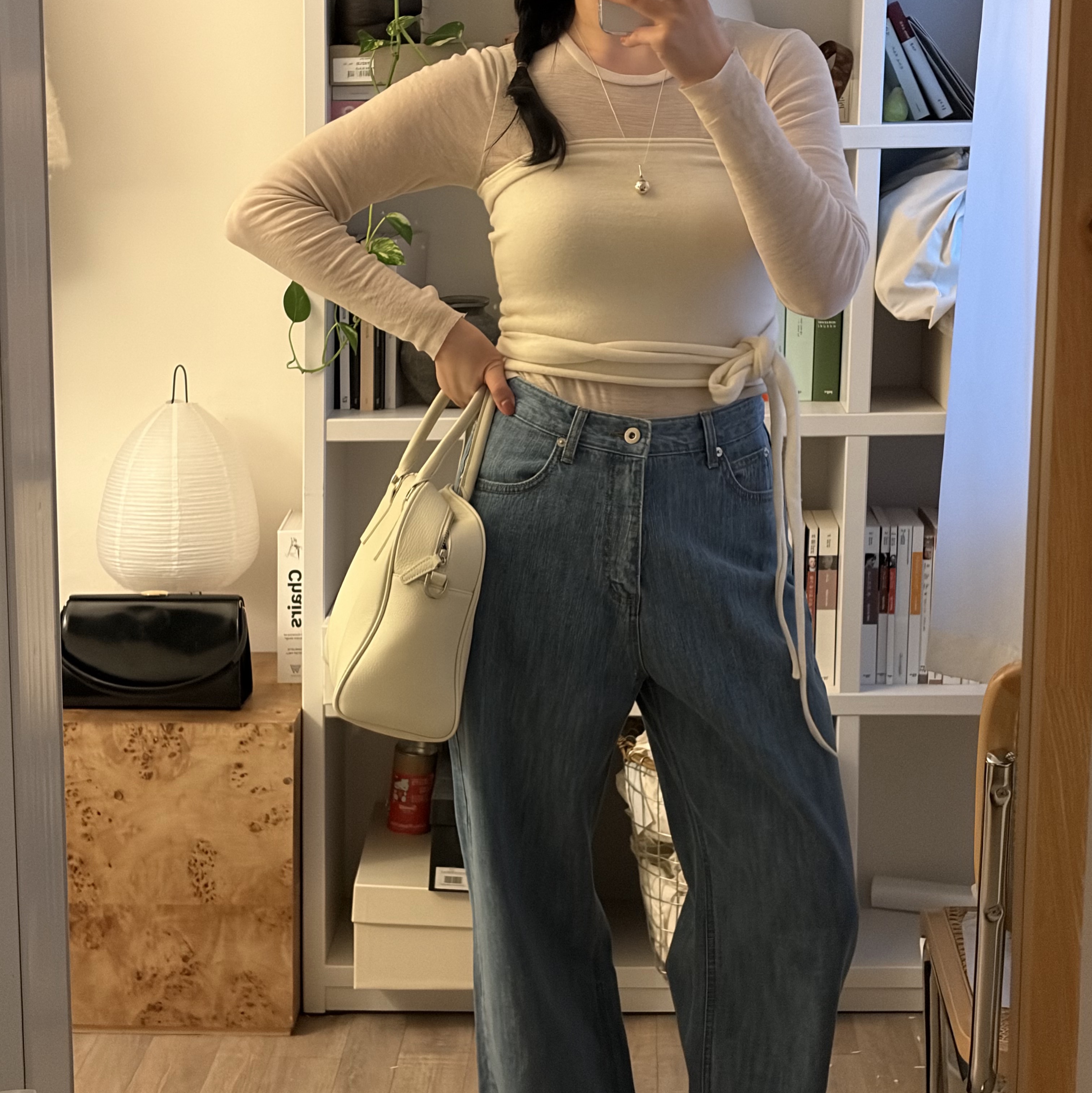 Plasticana Gardana Clog Chanvre - 26SS, Byweekend Momo Ring Silver 착용 스타일 - 5