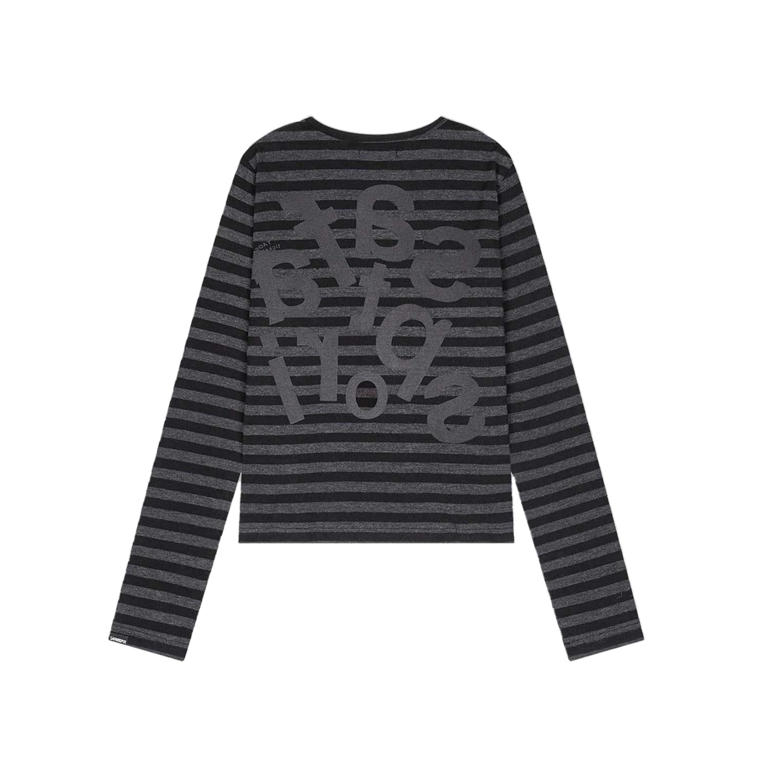 [KREAM 단독] 사파리스팟 우먼 1/2 티켓팅 스트라이프 보더 티 블랙([KREAM 단독] Safarispot Women 1/2 Ticketing Stripe Border Tee Black) - 6