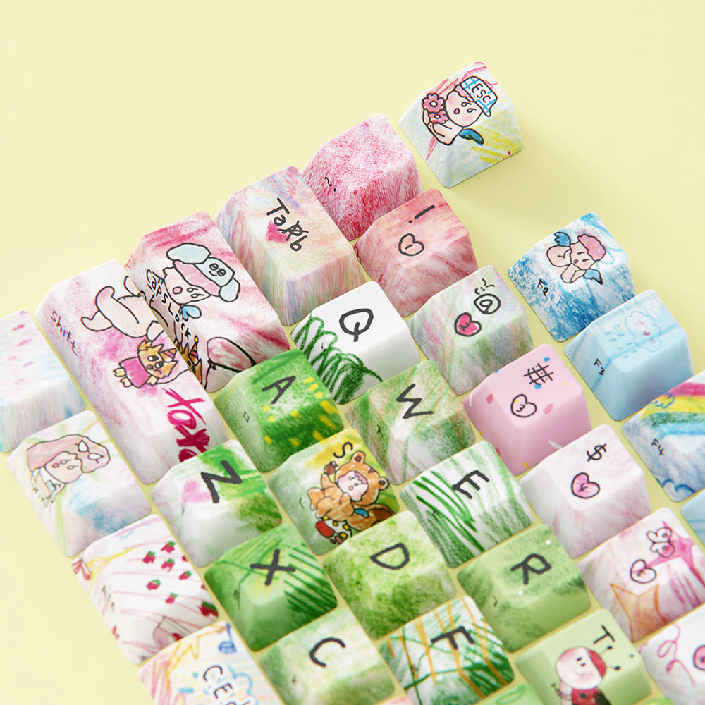 시이닷 네모진 염료승화 한글 PBT 키캡(C.e.dot  Nemojin Hangul PBT Keycaps) - 2