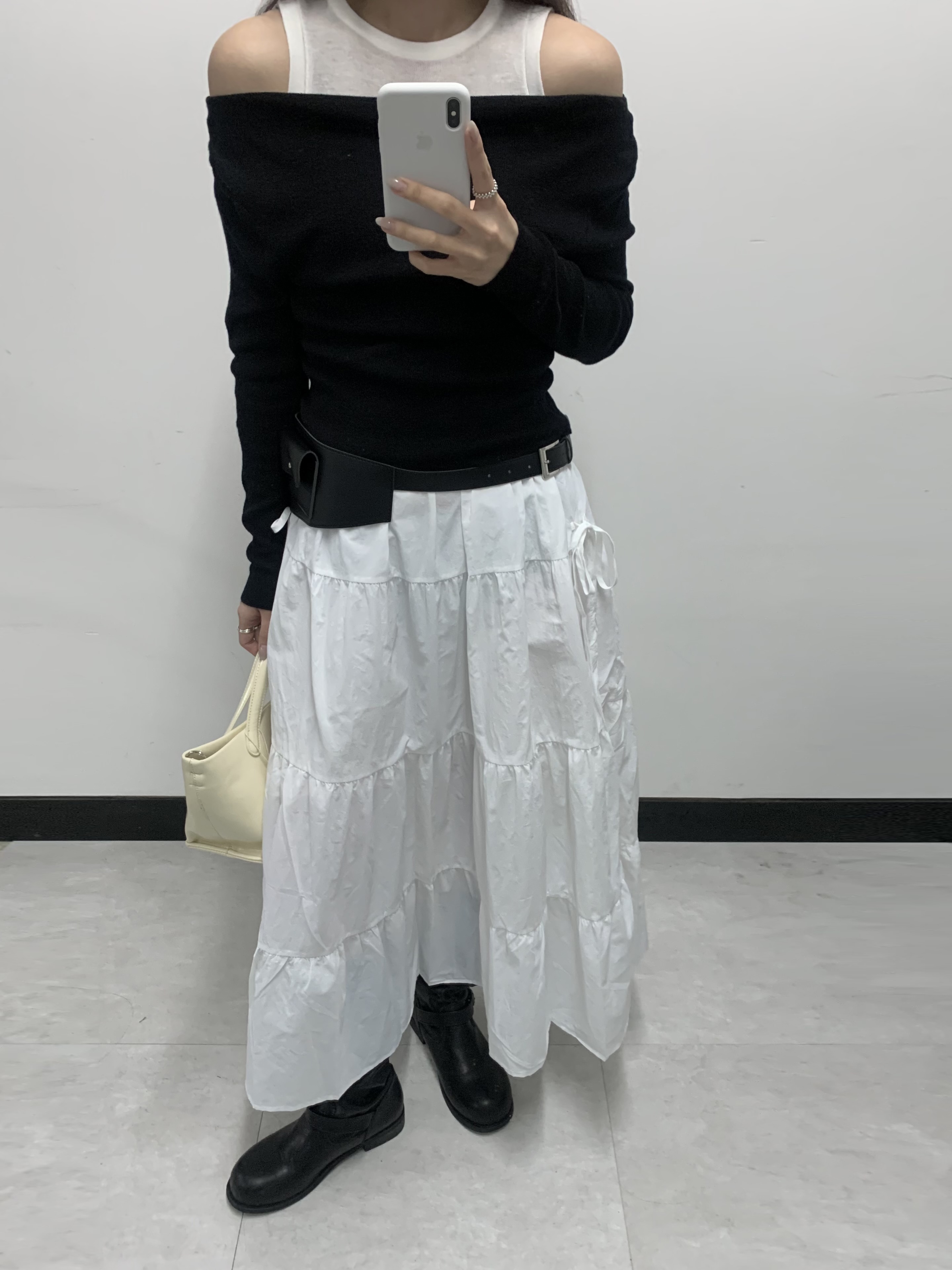 (W) Pandora Tilted Heart Solitaire Ring Sterling Silver Clear, Byweekend Double Baby Ring Silver 착용 스타일 - 2