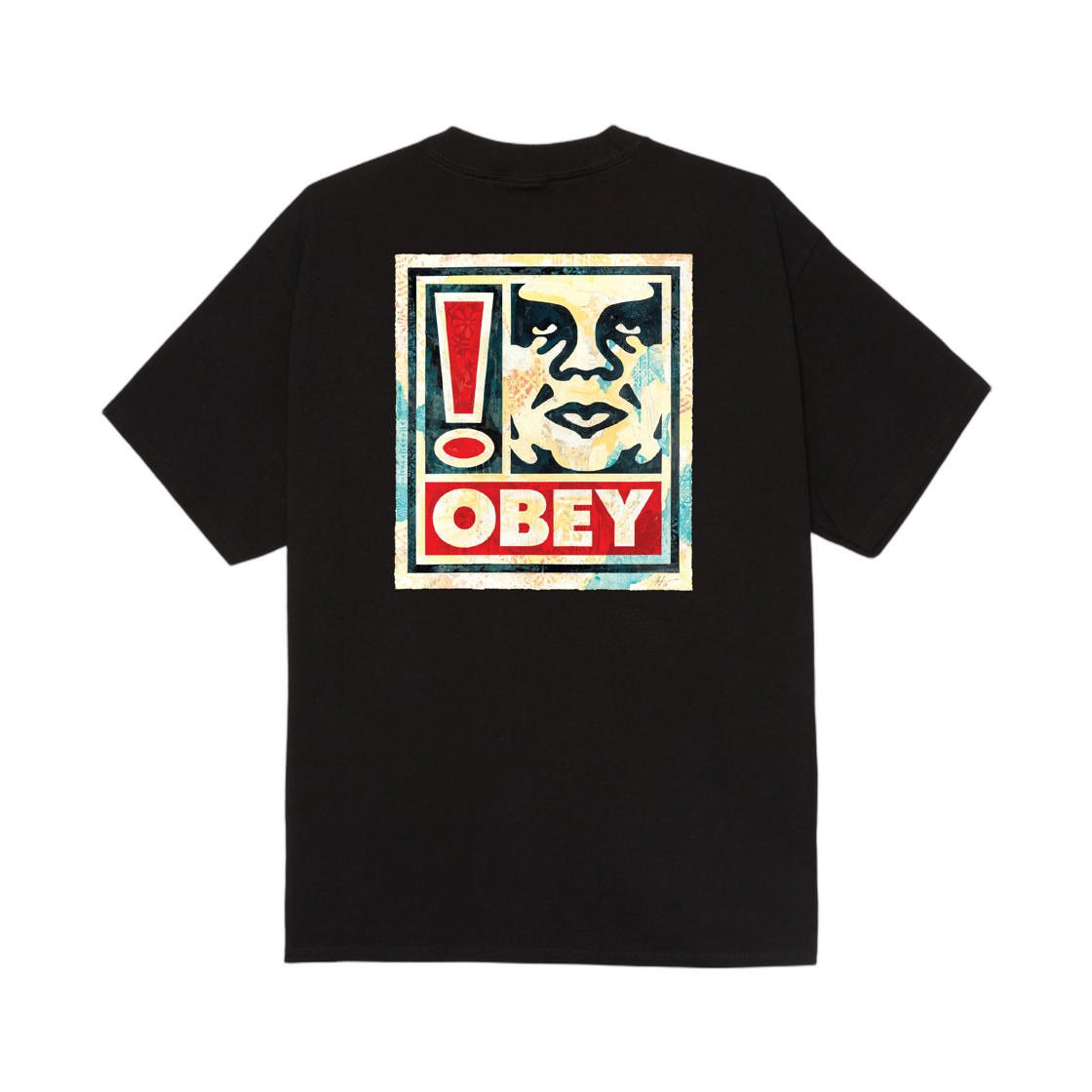 오베이 익스클레메이션 클래식 티셔츠 블랙(Obey Exclamation Classic T-Shirt Black) - 1