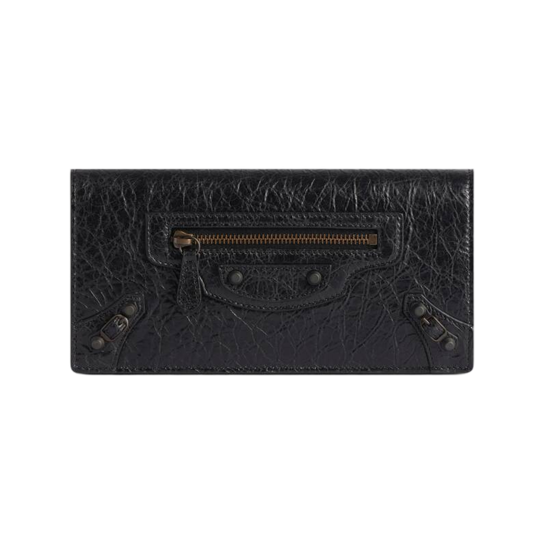 8107362ABFY1000 Balenciaga Le City Money Long Wallet In Black