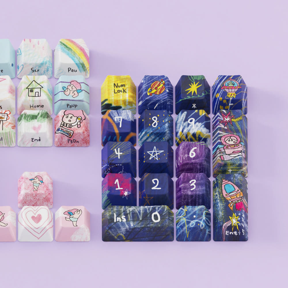 시이닷 네모진 염료승화 한글 PBT 키캡(C.e.dot  Nemojin Hangul PBT Keycaps) - 6