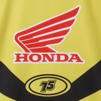 Honda Motorcycle Racing Jersey Long Sleeve Yellow 착용 스타일 - 2