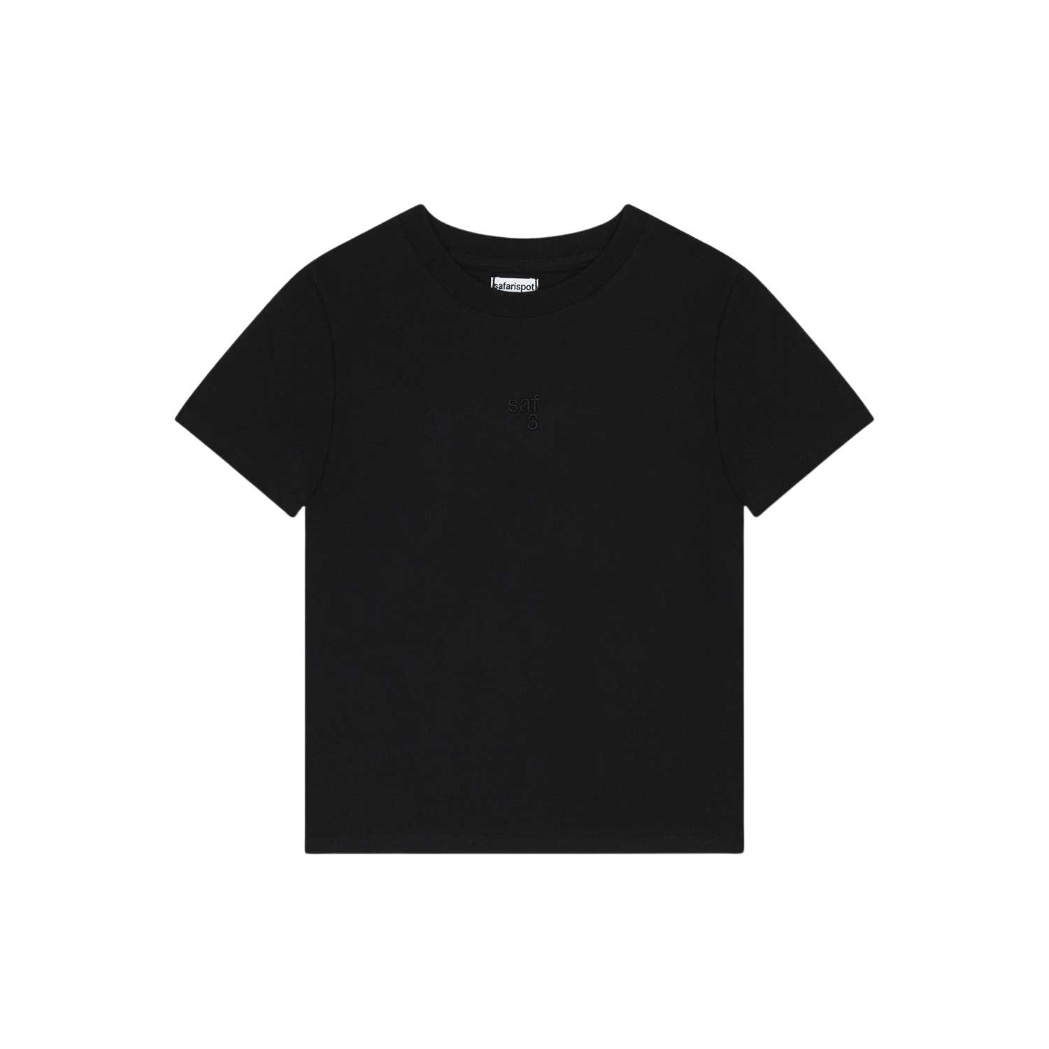 사파리스팟 1/2 베이직 미니 사파리 티셔츠 블랙(Safarispot 1/2 Basic Mini Safari T-Shirt Black) - 1