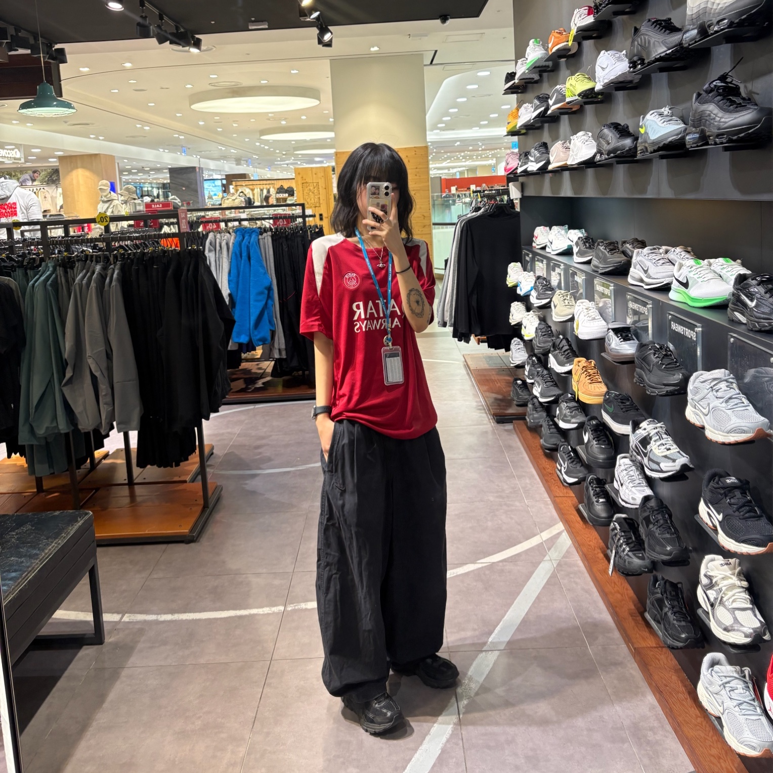 Nike Club Balloon Pants Black - Asia, Nike Zoom Vomero 5 SP Black 착용 스타일 - 1