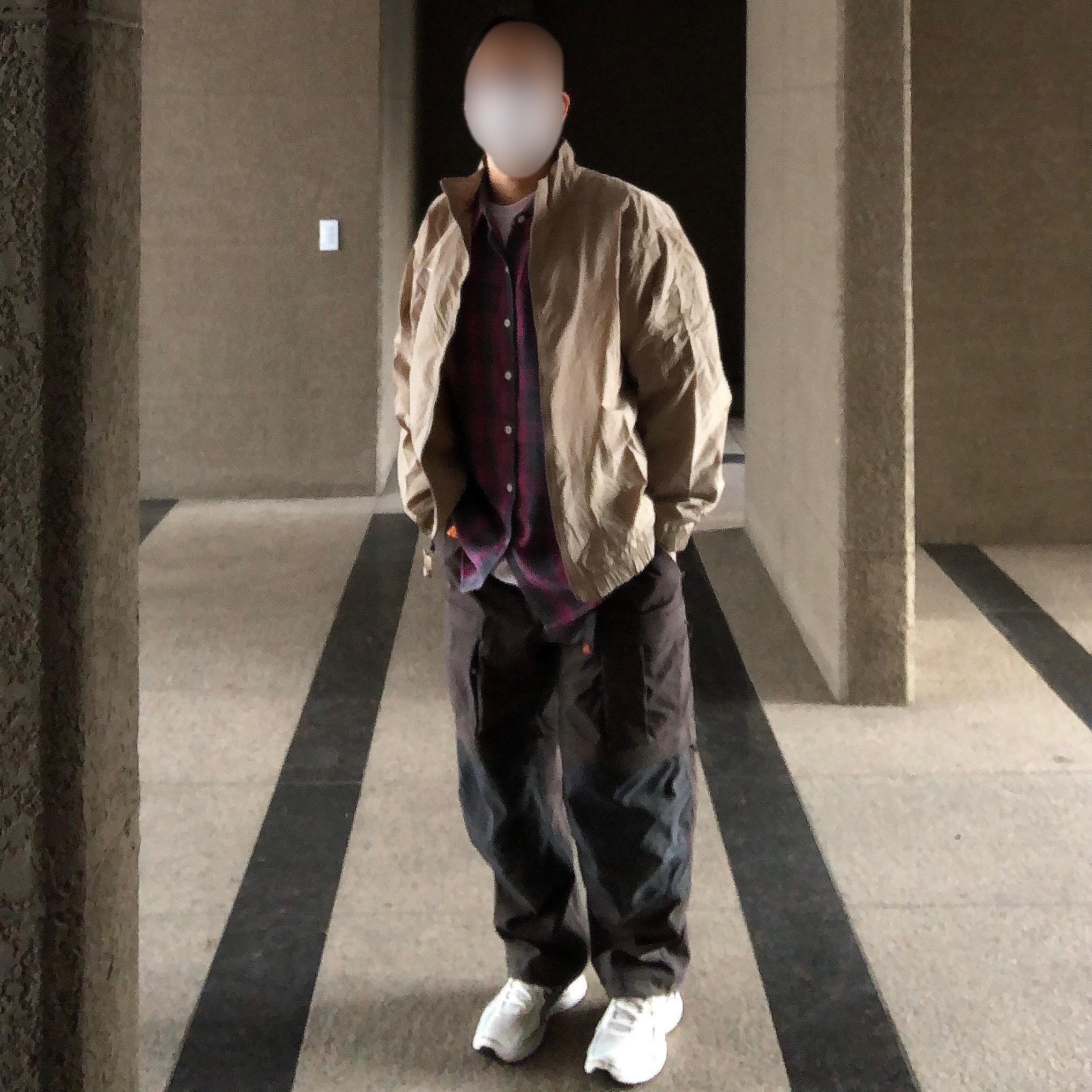 Nike M NRG Track Jacket Khaki 착용 스타일 - 3