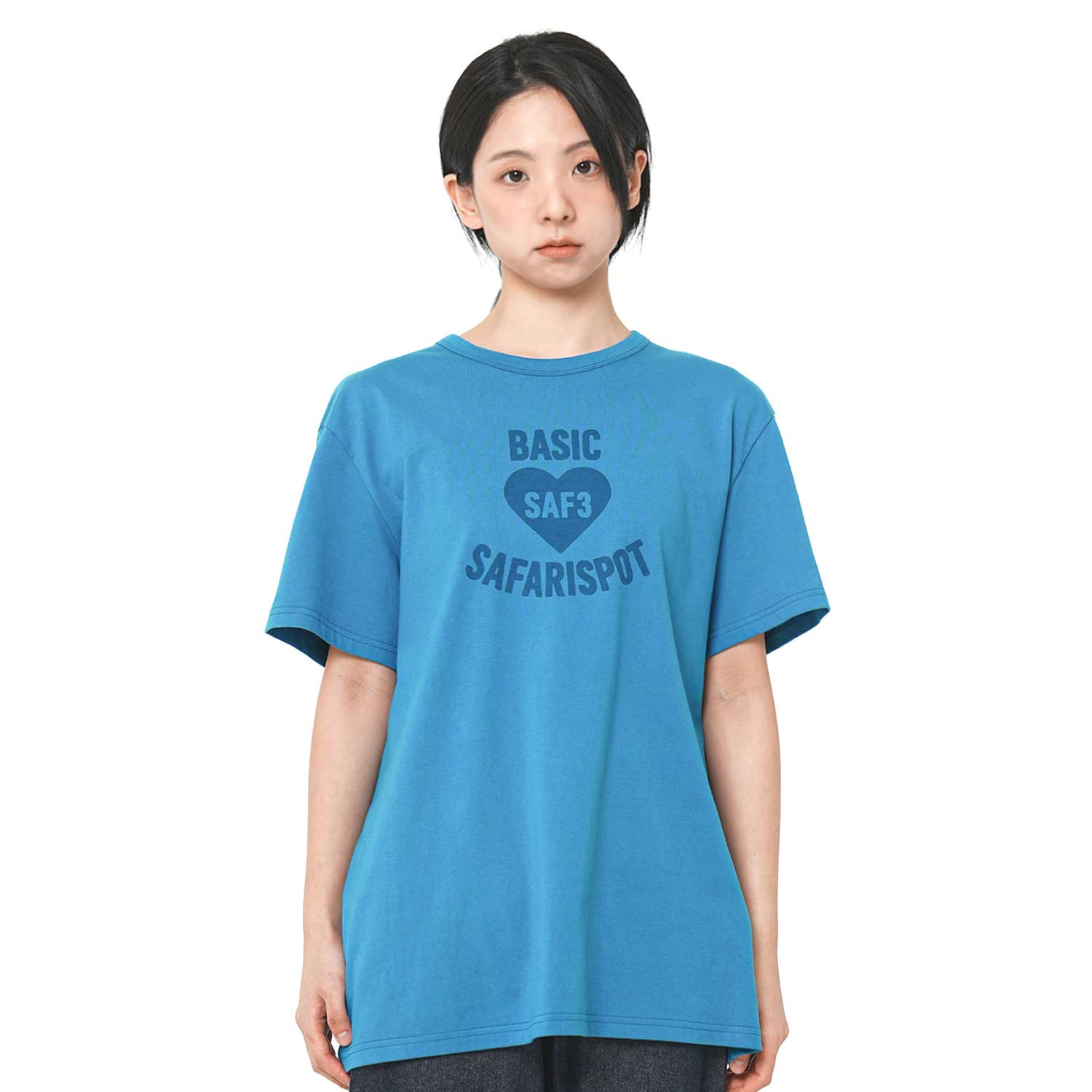 사파리스팟 사프3 러브 티셔츠 블루(Safarispot Saf3 Lov T-Shirt Blue) - 3