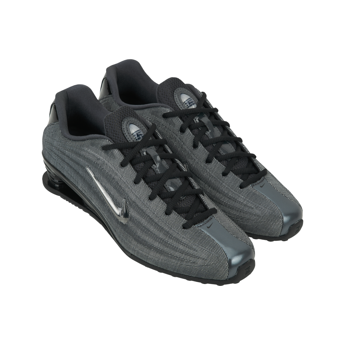 (W) 나이키 x 네이키드 샥스 Z 메탈릭 헤마타이트 블랙((W) Nike x Naked Shox Z Metallic Hematite Black) - 4