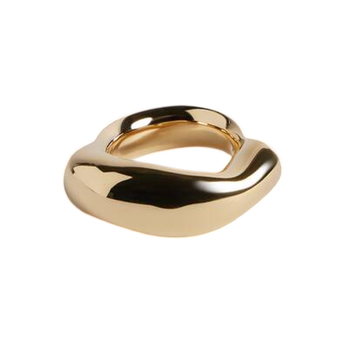 873315TZ77G0127 Balenciaga Eisa Ring In Shiny Gold