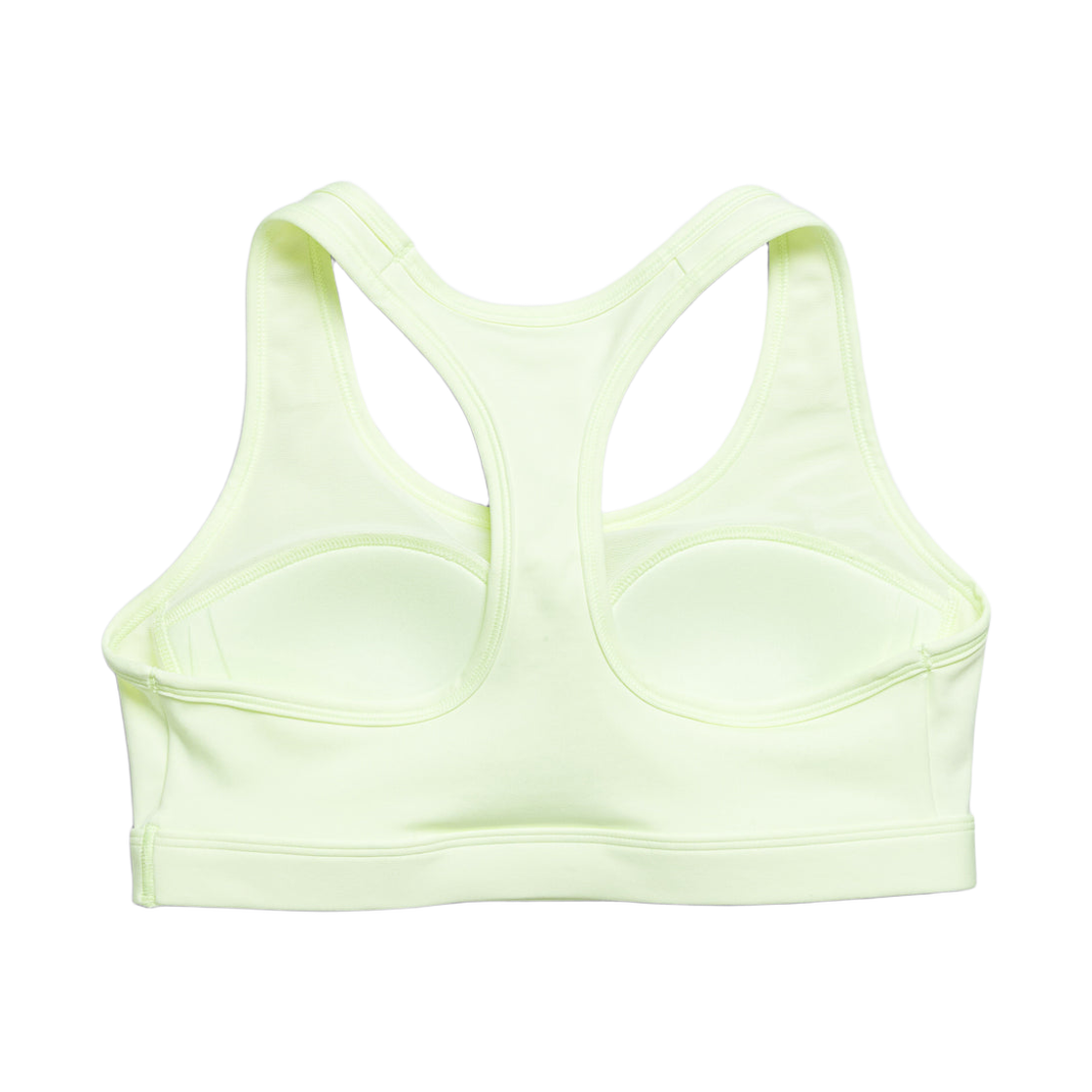 (W) 나이키 스우시 미디움 서포트 패드 스포츠 브라 베얼리 볼트 화이트 - 아시아((W) Nike Swoosh Medium Support Padded Sports Bra Barely Volt White - Asia) - 2