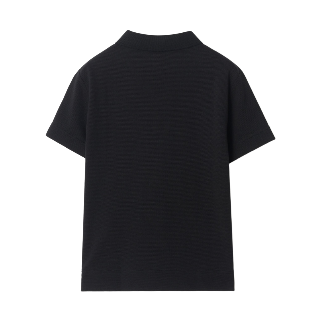 (키즈) 버버리 코튼 피케 폴로 셔츠 블랙((Kids) Burberry Cotton Pique Polo Shirt Black) - 2