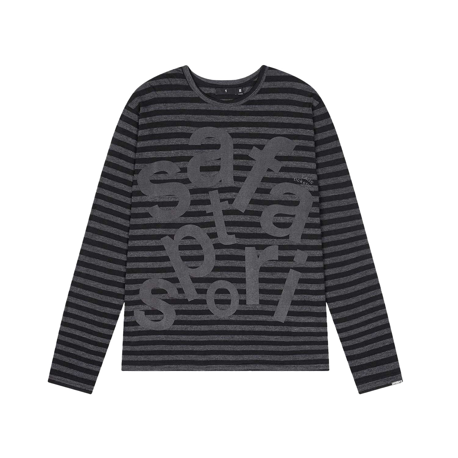 saf0099 [KREAM 단독] Safarispot Ticketing Stripe Border Tee Black