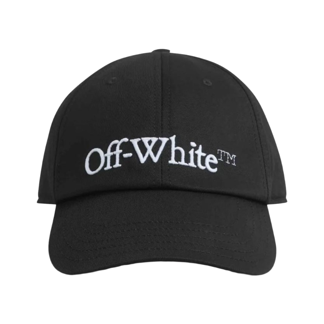 오프화이트 부키쉬 베이스볼 캡 블랙 화이트(Off-White Bookish Baseball Cap Black White)