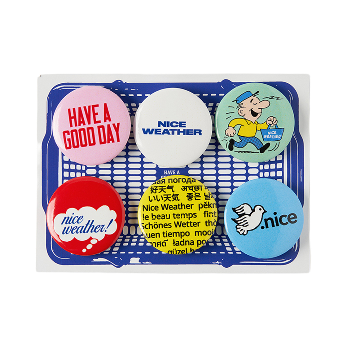 나이스웨더 핀 뱃지 세트(Nice Weather Pin Badge Set) - 2
