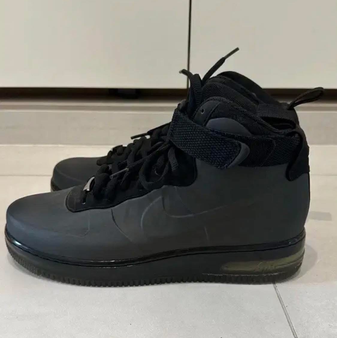 Nike Air Force 1 Foamposite Cup Triple Black 착용 스타일
