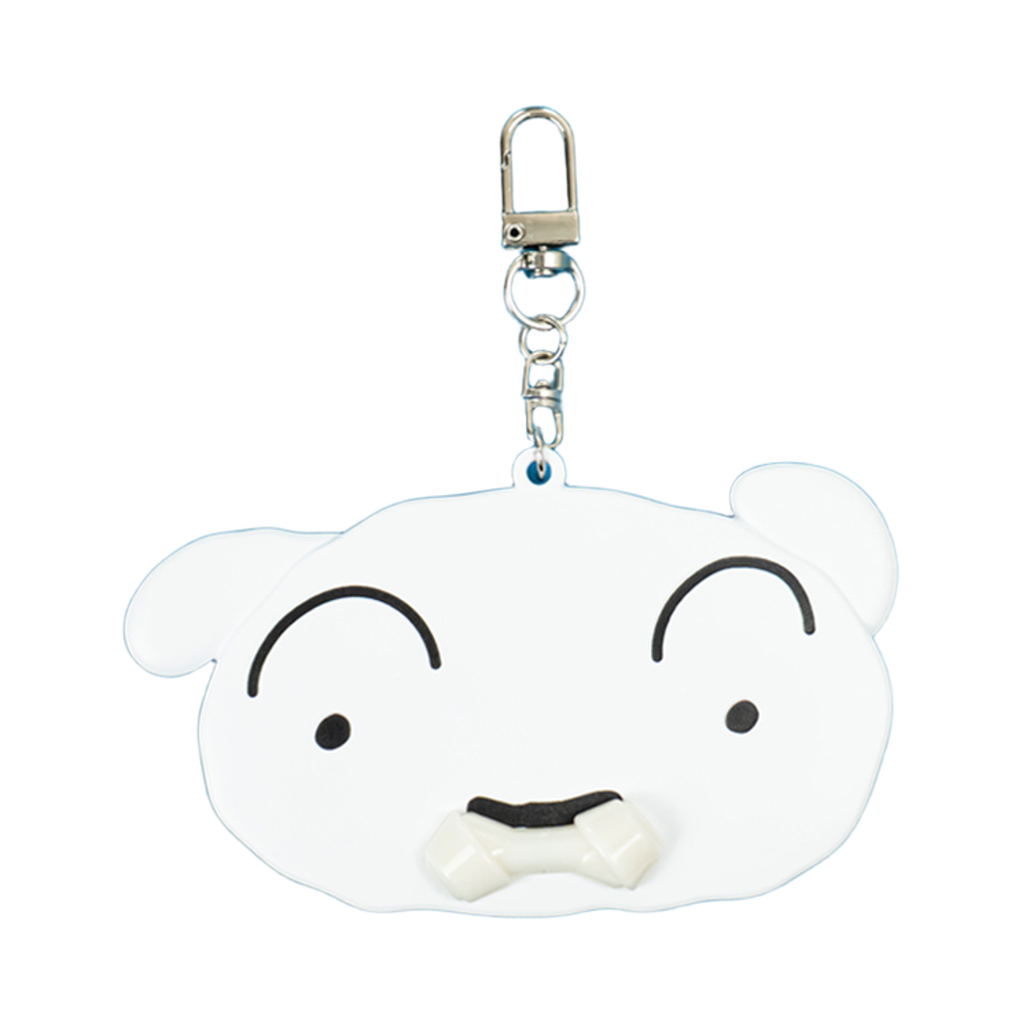 애니모어 짱구는못말려 흰둥이 빗&거울 키링(Animore CRAYON SHINCHAN Shiro Comb&Mirror Keyring)