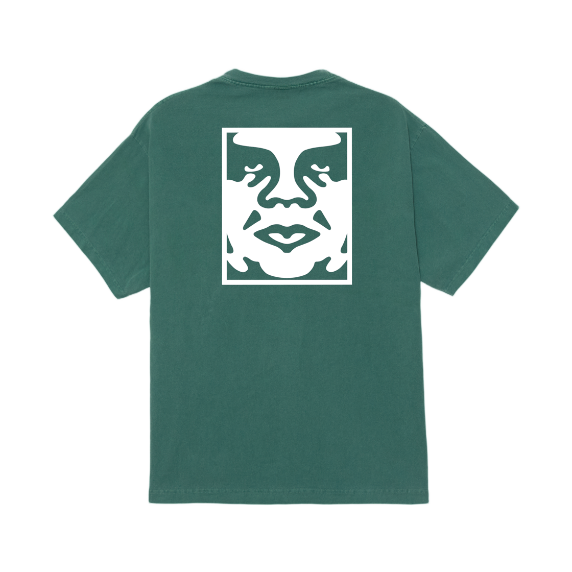 오베이 볼드 아이콘 페이스 피그먼트 티셔츠 피그먼트 레인 포레스트(Obey Bold Icon Face Pigment T-Shirt Pigment Rain Forest) - 1