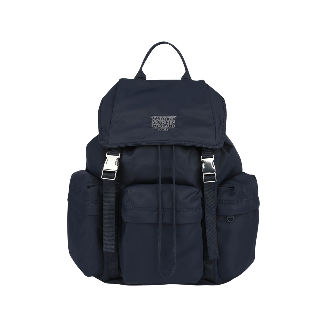 마리떼 프랑소와 저버 클래식 로고 메탈 버클 백팩 네이비(Marithe Francois Girbaud Classic Logo Metal Buckle Backpack Navy)