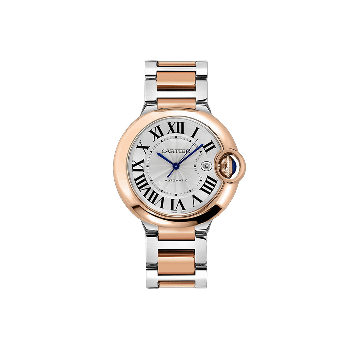 까르띠에 발롱 블루 라지 42-W2BB0004 실버 로마 NO.7371(Cartier Ballon Bleu Large 42mm Silver Watch No. 7371) - 1