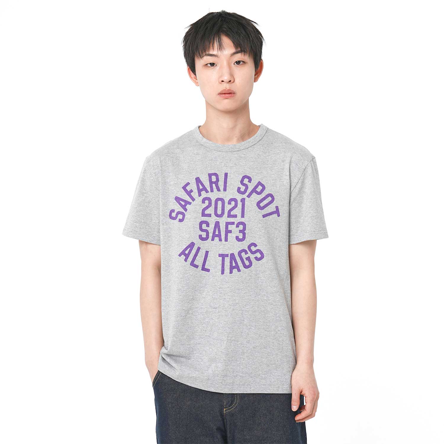 사파리스팟 사프3 스탬프 티셔츠 헤더 그레이(Safarispot Saf3 Stamp T-Shirt Heather Gray) - 4