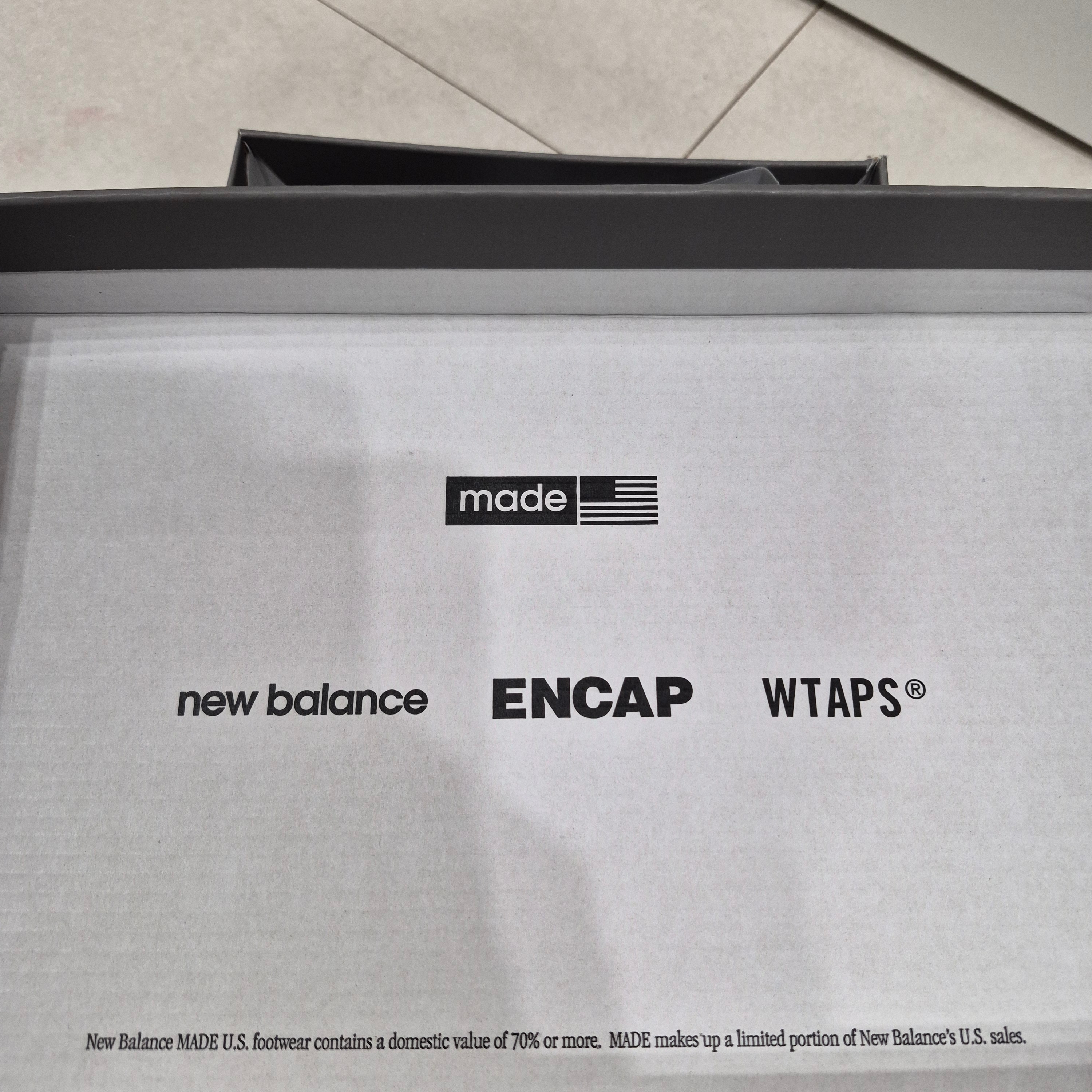New Balance x WTAPS 1300 Made in USA Black White 착용 스타일 - 3