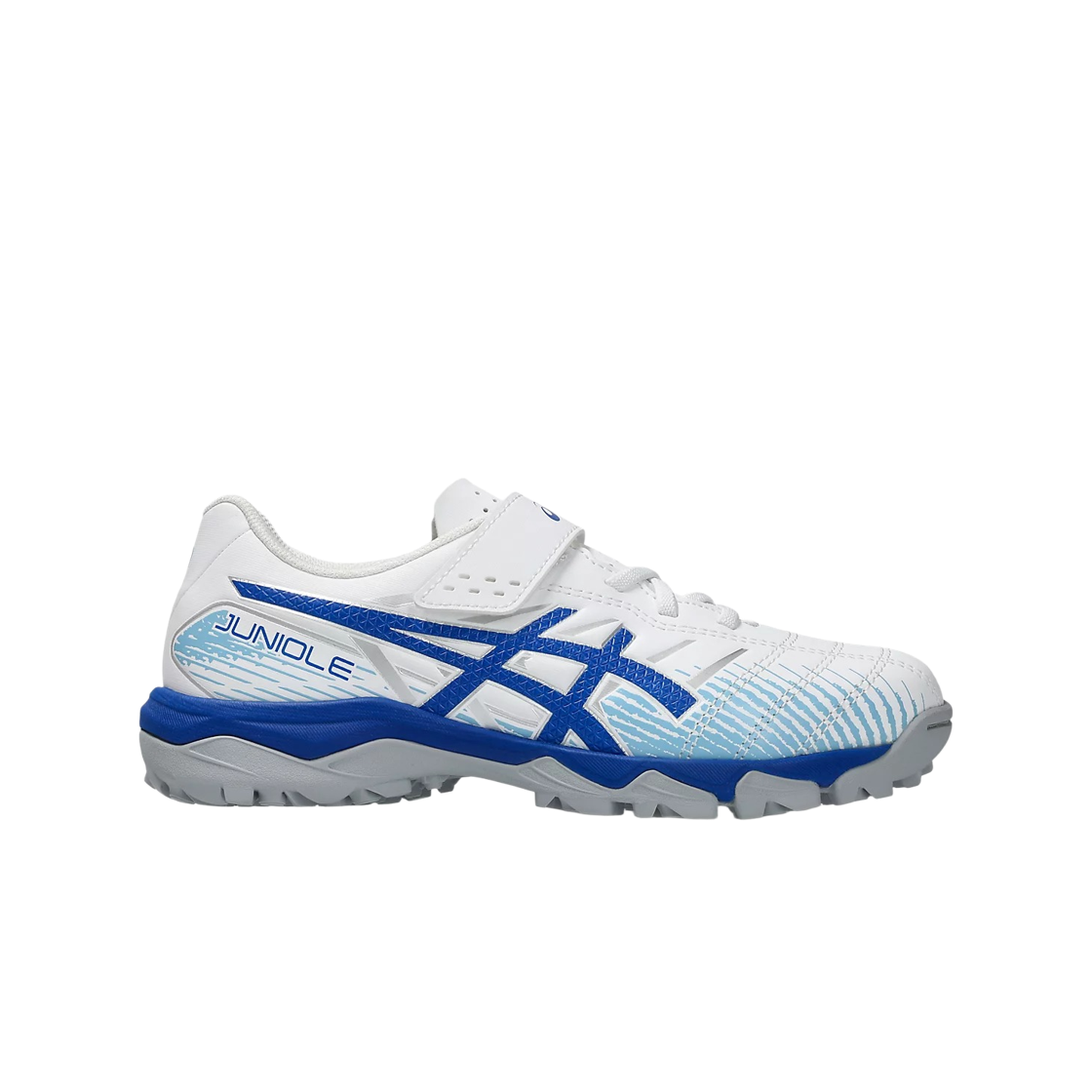 1104A056-100 (PS) Asics Juniole 7 TF White Blue