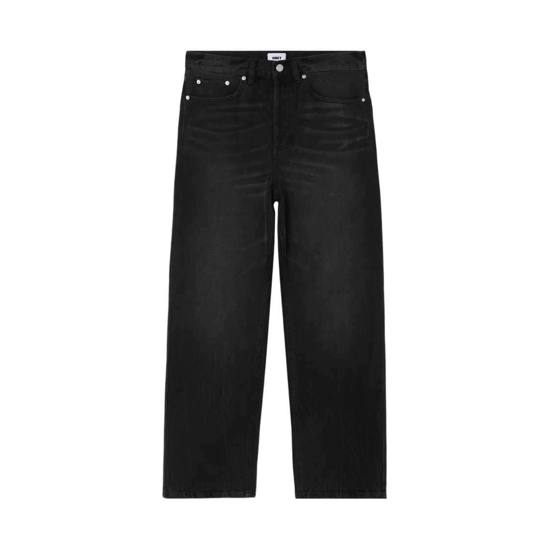 오베이 클래식 배기 빈티지 데님 헤비 빈티지 블랙(Obey Classic Baggy Vintage Denim Heavy Vintage Black)