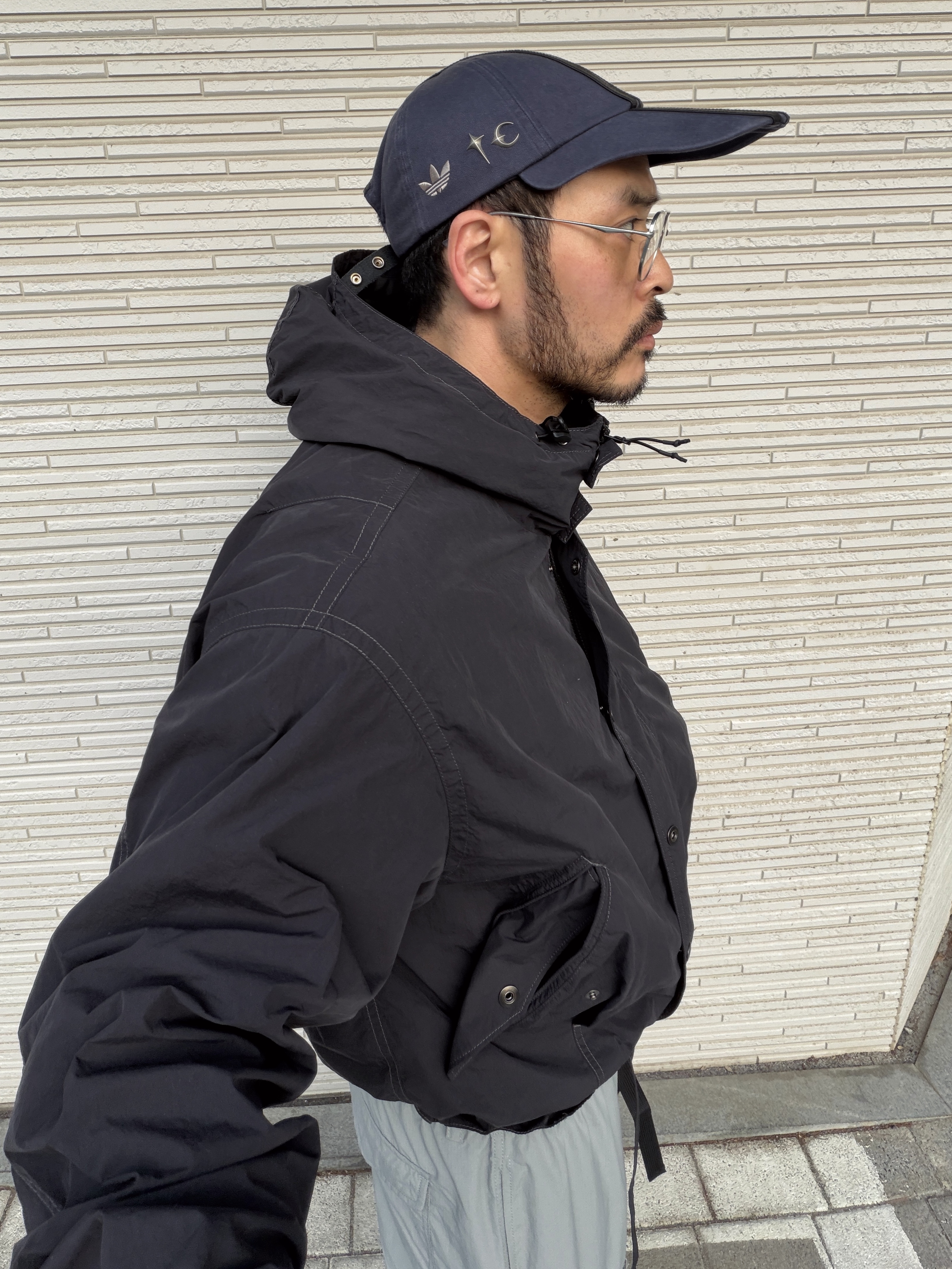 Adidas x Thug Club Sword Cap Night Indigo 착용 스타일 - 1