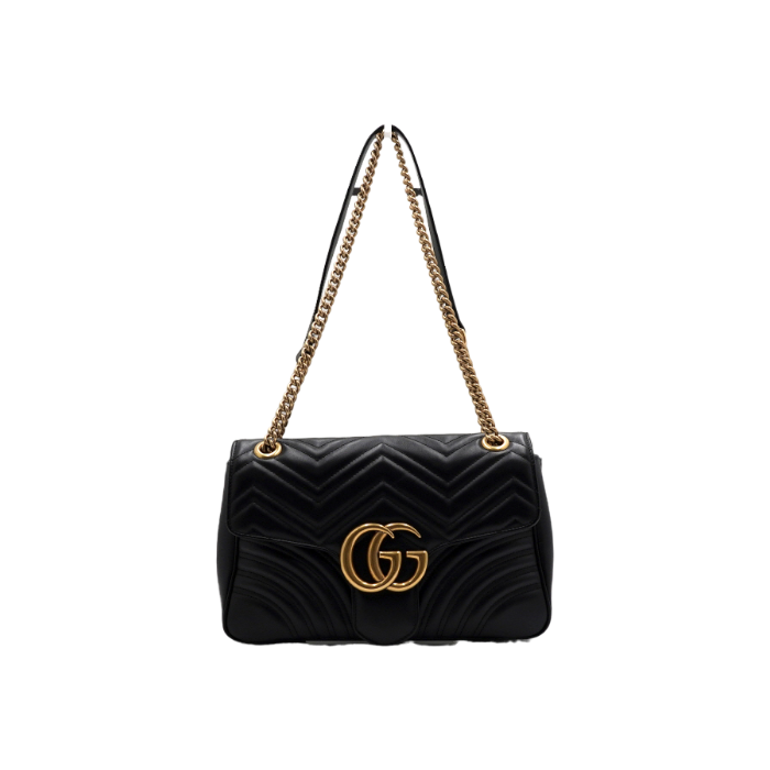 구찌 443496 GG 마몽 마틀라세 쉐브론 금장체인 숄더백aa61857(Gucci GG Marmont Matelasse Chevron Gold Chain Shoulder Bag) - 1