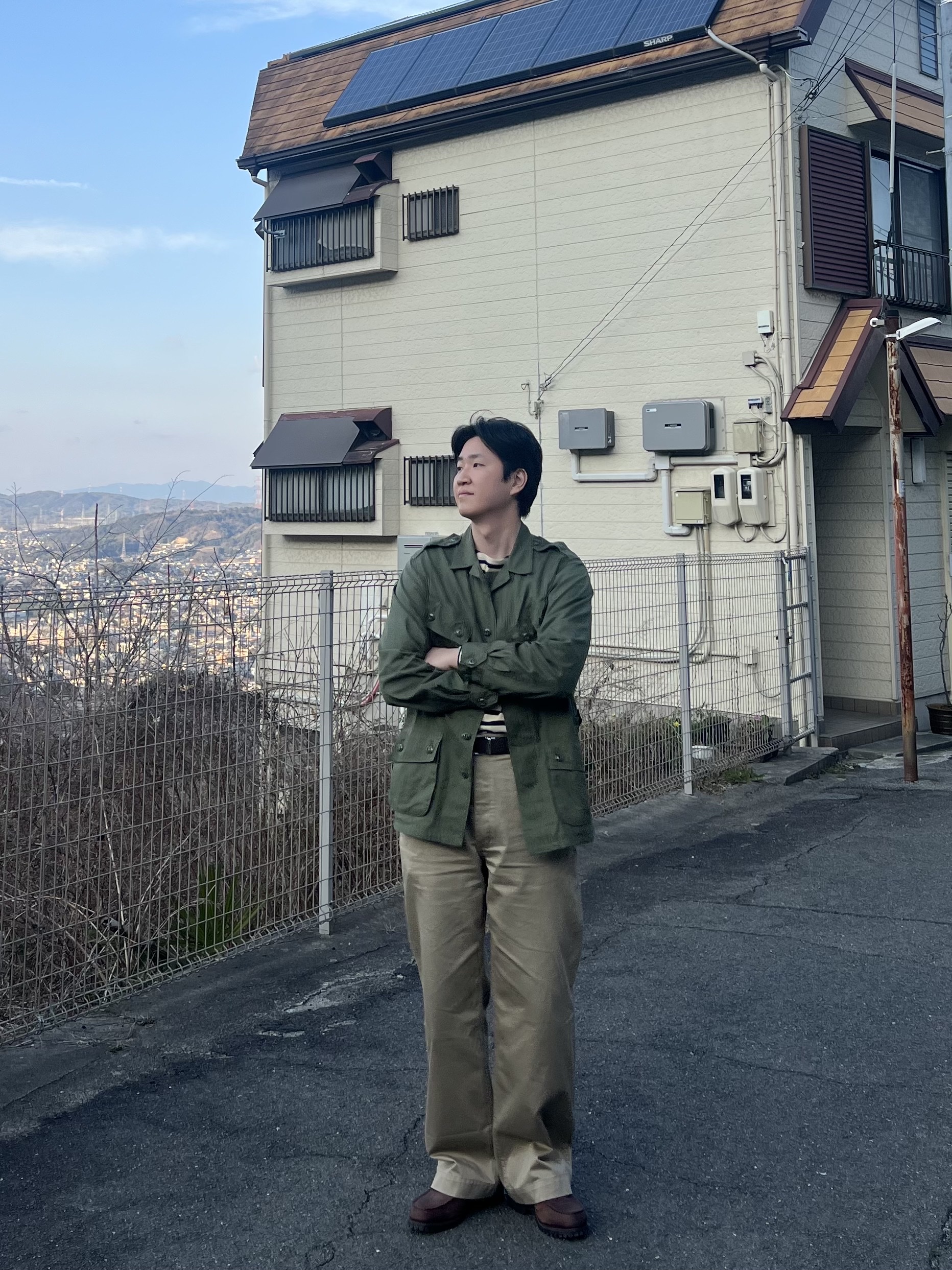 Timberland x Thisisneverthat 3-Eye Authentic Boat Shoes Brown - Wide, Buzz Rickson's Coat Combat Tropical Olive 착용 스타일 - 3