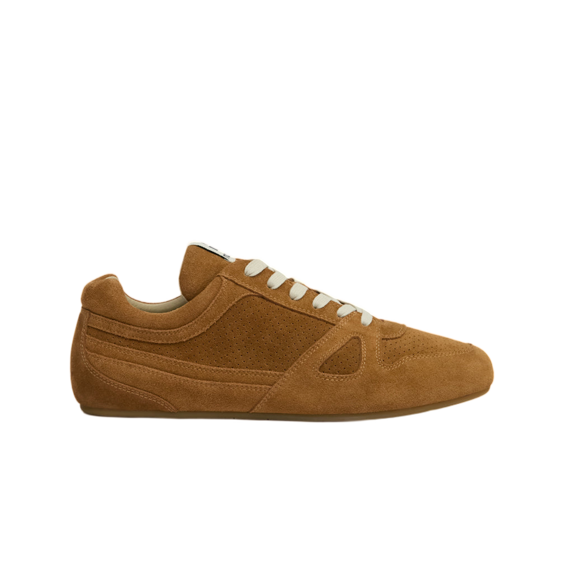 BK0097HA-D1E02N-50CO Isabel Marant Sennyh Low-Top Suede Calfskin Leather Sneakers Cognac - 26SS