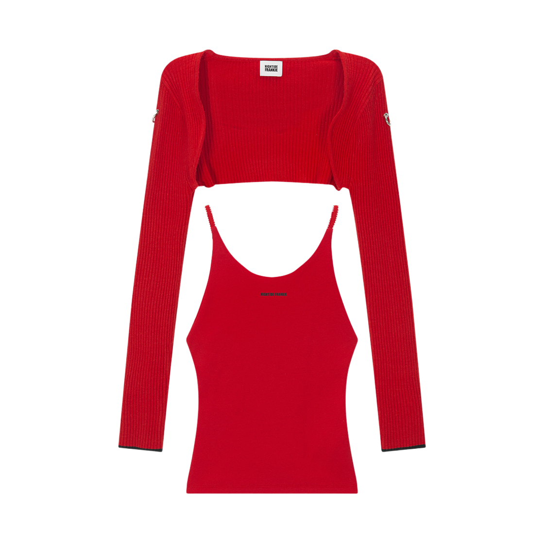 HF26APK001RD HIGHTIDE FRANKIE Bolero Lace Halter Set Red