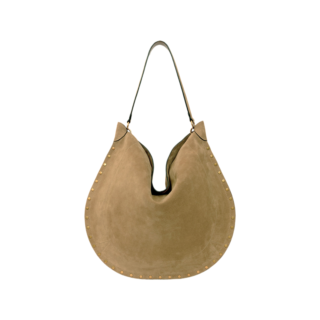 이자벨 마랑 오스칸 호보 소프트 스웨이드 카프스킨 레더 백 토프 - 26SS(Isabel Marant Oskan Hobo Soft Suede Calfskin Leather Bag Taupe - 26SS) - 2