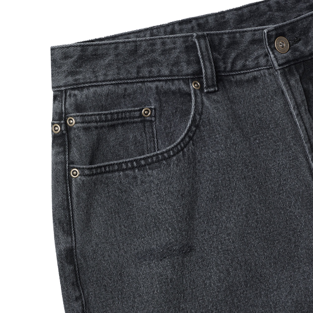인세인개러지 인세인 워시드 데님 팬츠 - 블랙(INSANE GARAGE Insane Washed Denim Pants_Black) - 4